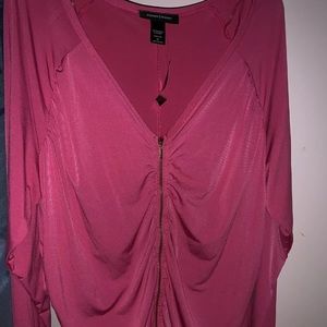NWT Ashley Stewart Ruched Blouse size 26